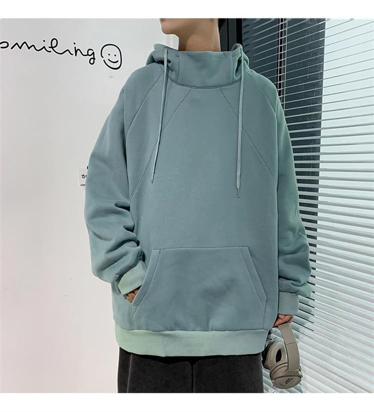 【メンズ ジャケット】秋冬人気 タートルネック風 厚手パーカー|裏起毛タイプあり・頭巾付き防寒極暖アウター neckty+